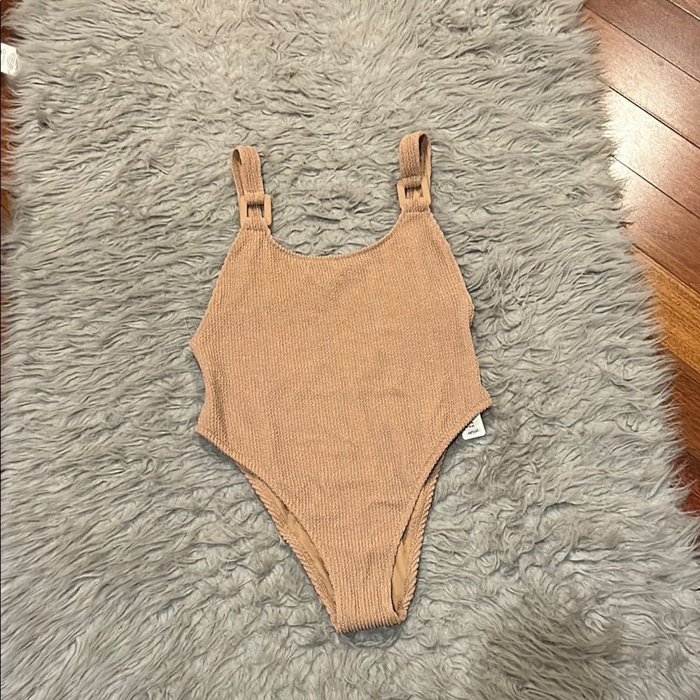 Aerie Tan One Piece Swimsuit